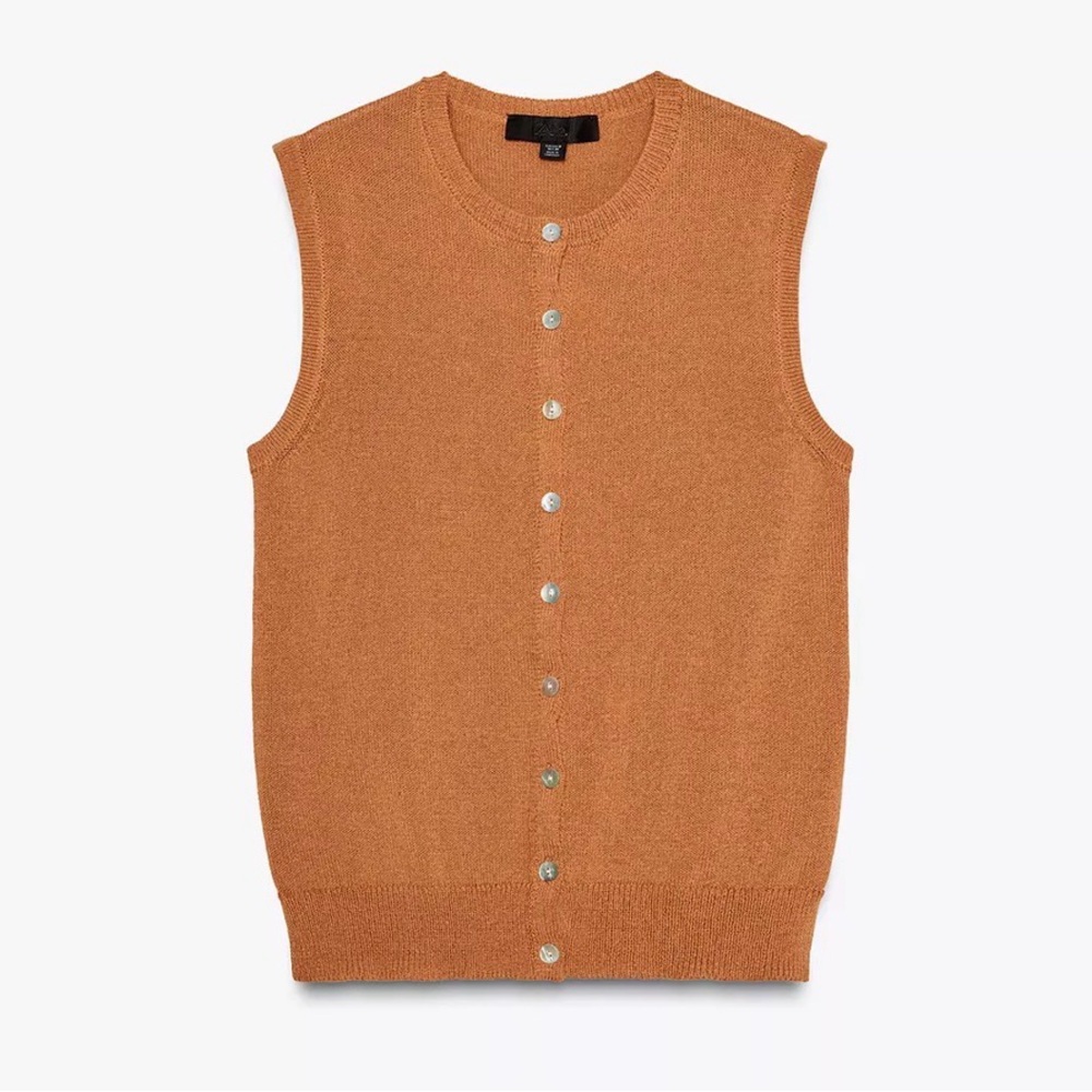 Zara Women Rustic Knit Vest M
